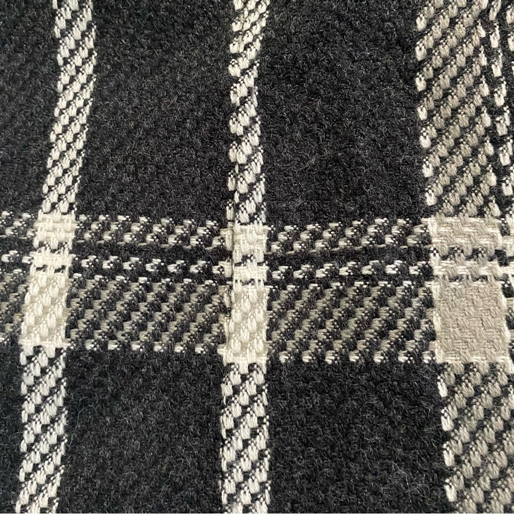 Coldwater Creek Women's Size 16 Jacket Textured Swing Black & White Check Plaid - Picture 11 of 12